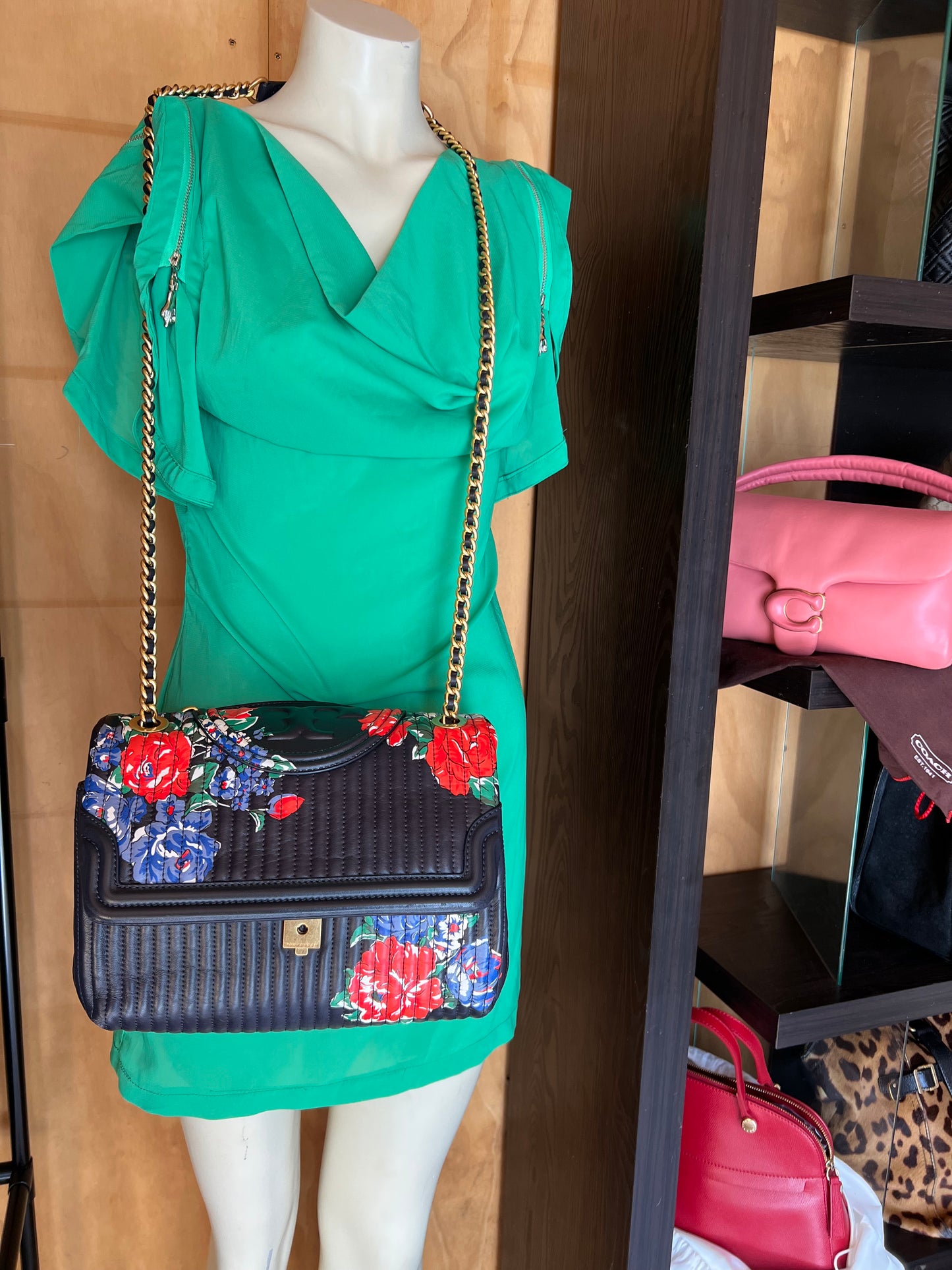 Tory Burch Flower Soft Fleming Quilted, Convertible Crossbody Bag