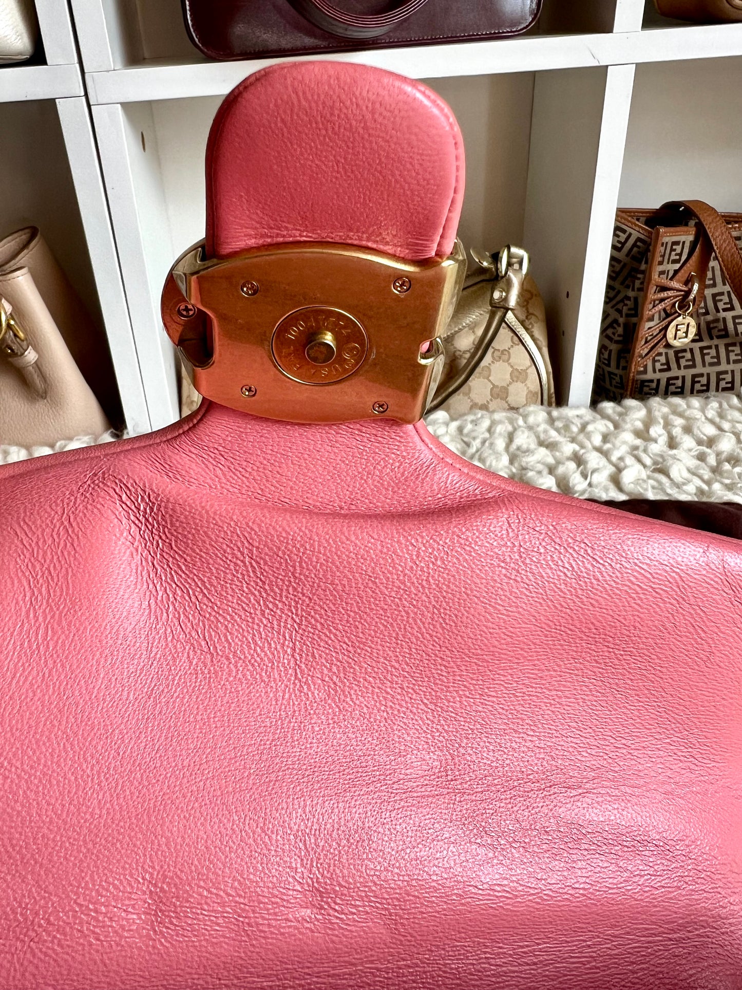 Coach Tabby Pink Puffy Leather Shoulder & Crossbody Bag