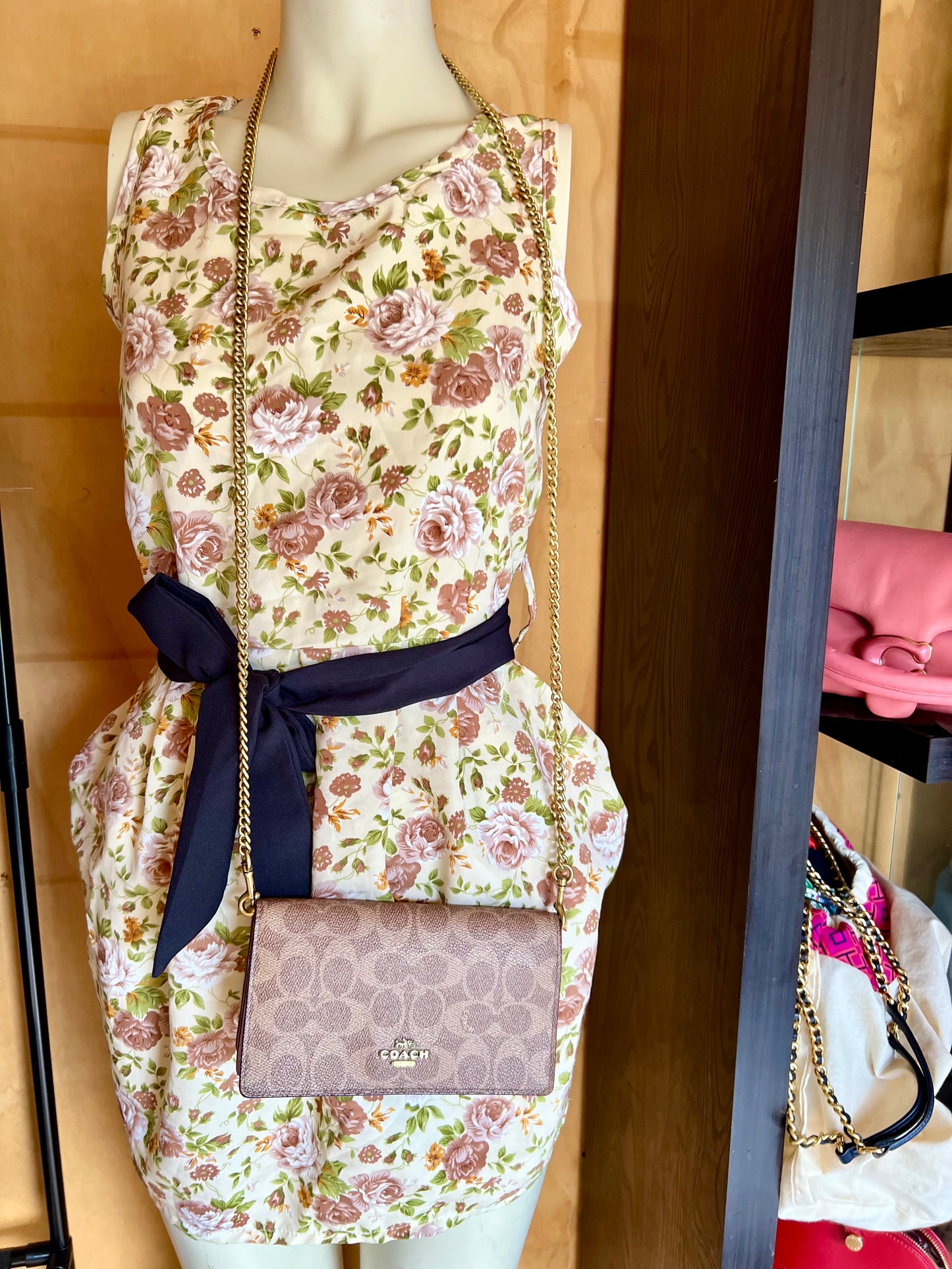 Coach Belt &  Convertible Crossbody Mini Canvas Leather Shoulder Bag