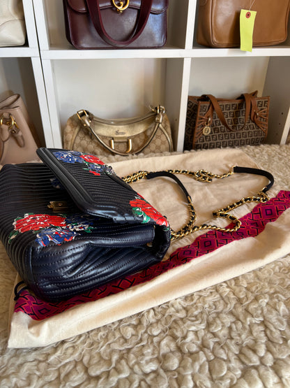 Tory Burch Flower Soft Fleming Quilted, Convertible Crossbody Bag