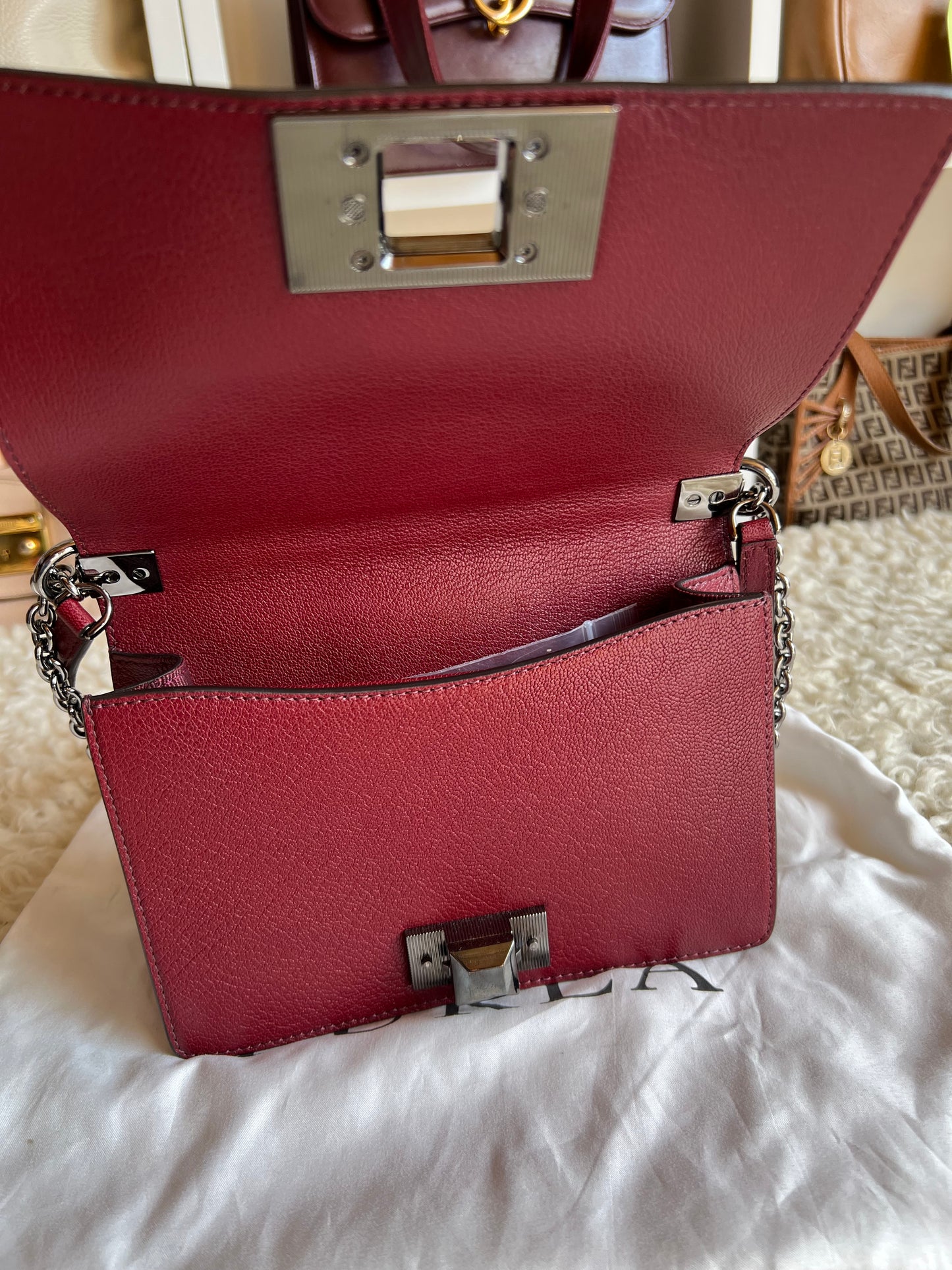 Furla Suede, Leather Shoulder & Crossbody Bag