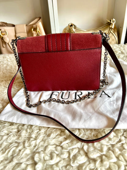 Furla Suede, Leather Shoulder & Crossbody Bag