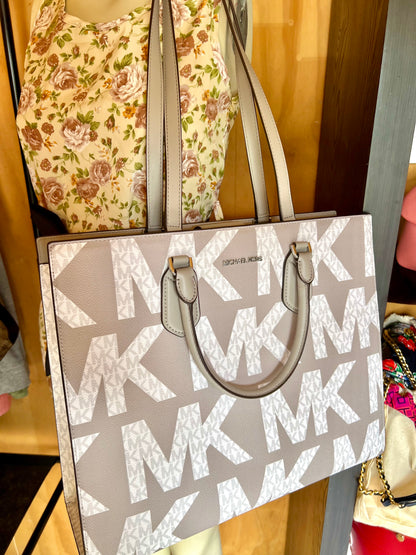 Michael Kors Canvas Leather Tote Travel Shoulder & Handbag