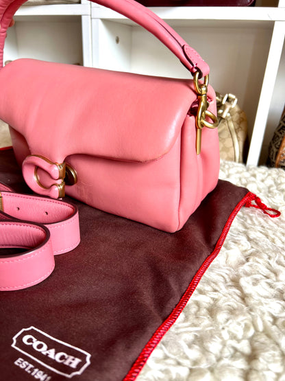 Coach Tabby Pink Puffy Leather Shoulder & Crossbody Bag