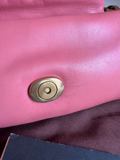 Coach Tabby Pink Puffy Leather Shoulder & Crossbody Bag