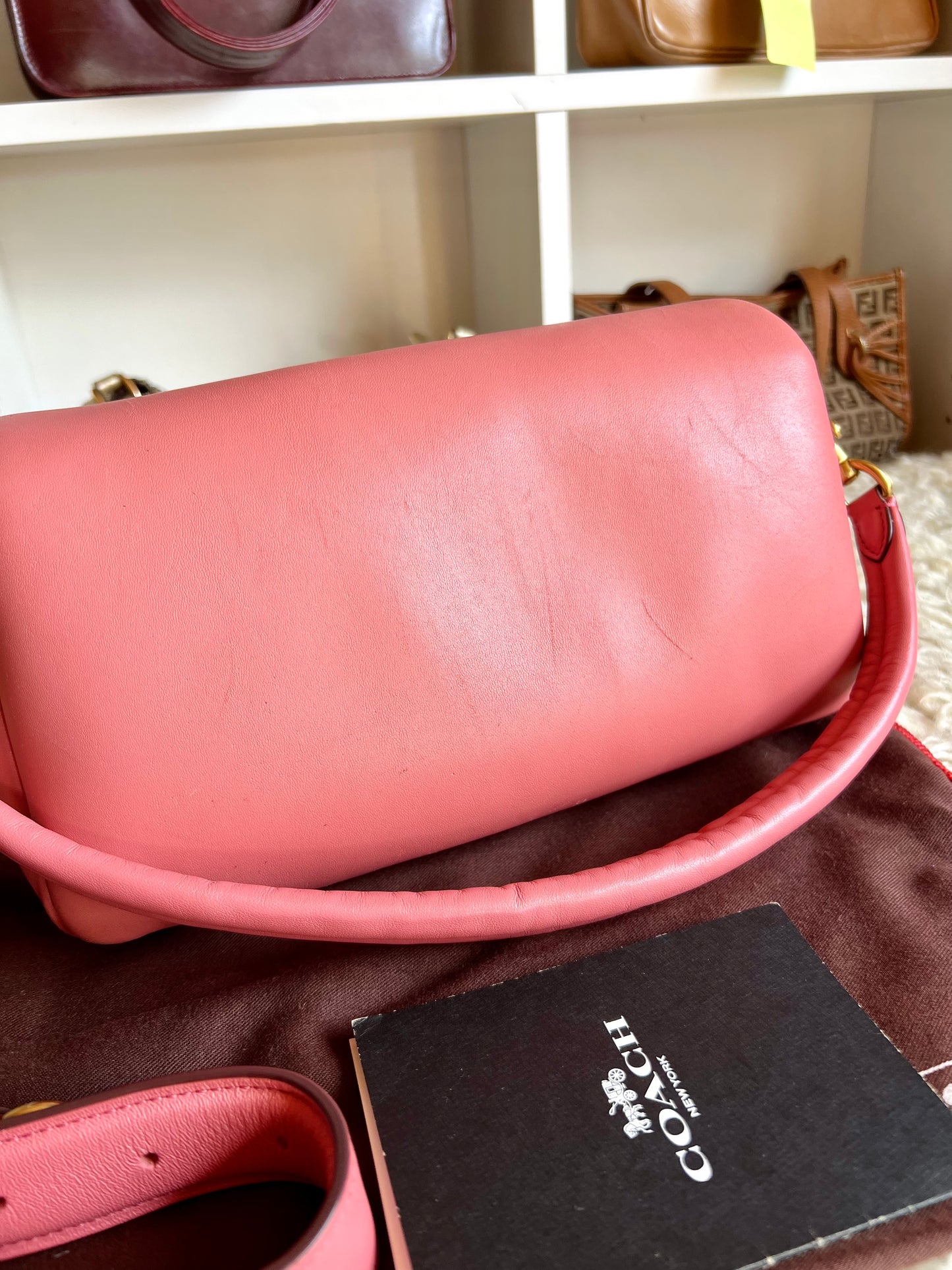 Coach Tabby Pink Puffy Leather Shoulder & Crossbody Bag