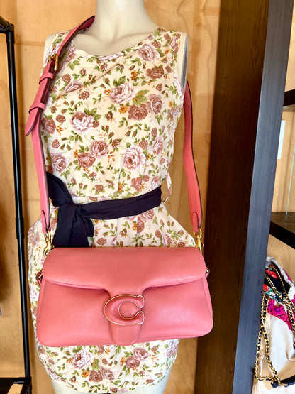 Coach Tabby Pink Puffy Leather Shoulder & Crossbody Bag