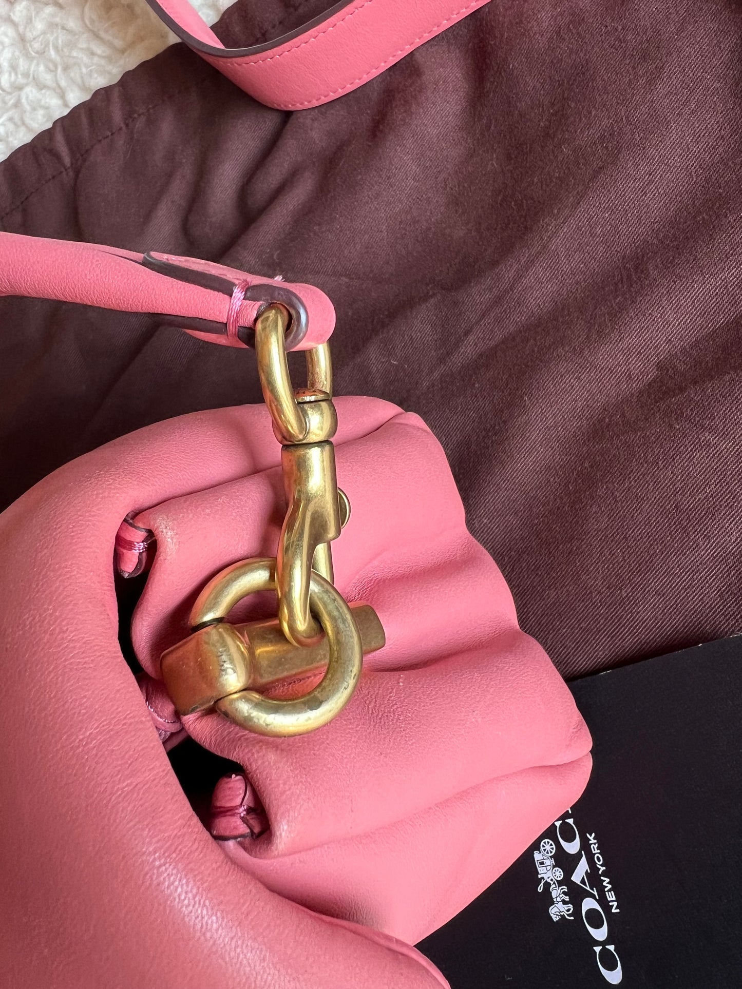 Coach Tabby Pink Puffy Leather Shoulder & Crossbody Bag