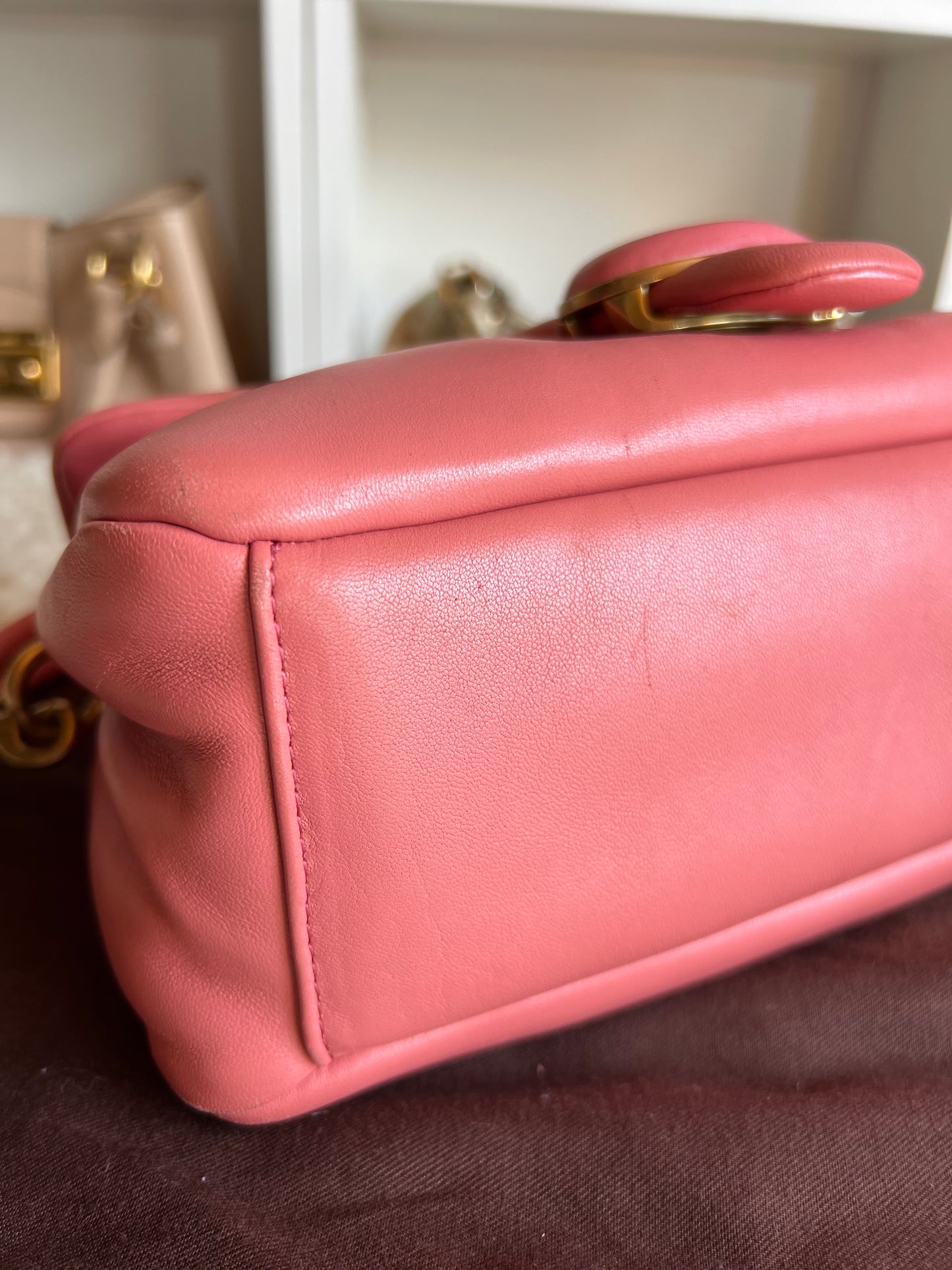 Coach Tabby Pink Puffy Leather Shoulder & Crossbody Bag