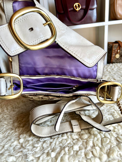 Coach Canvas Leather Small Crossbody