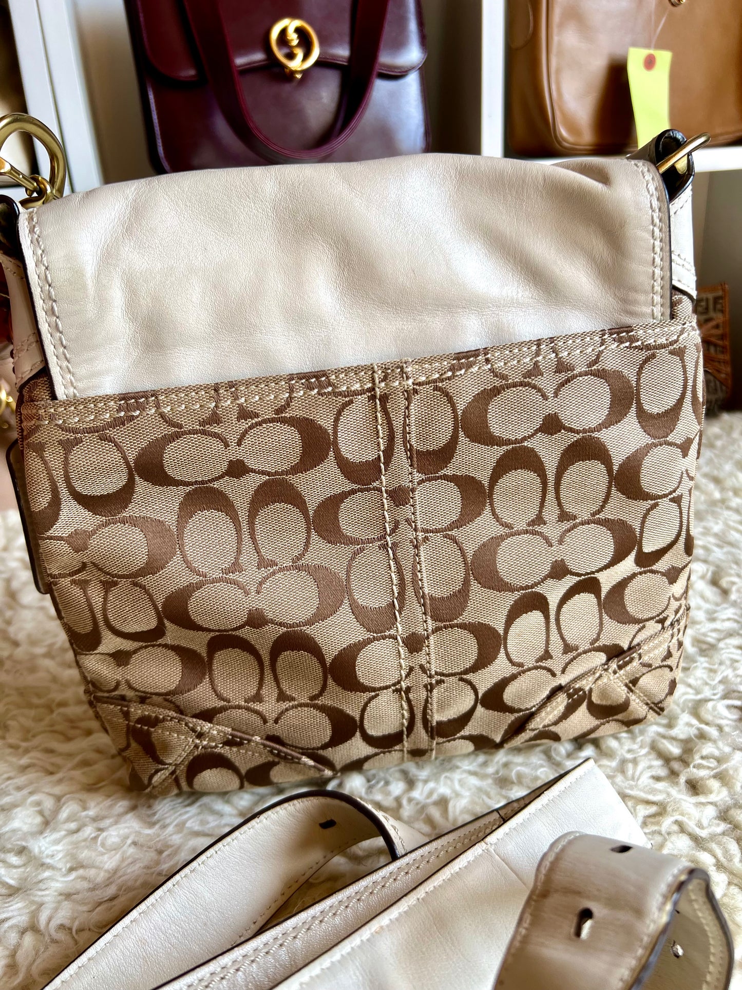 Coach Canvas Leather Small Crossbody