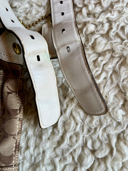 Coach Canvas Leather Small Crossbody