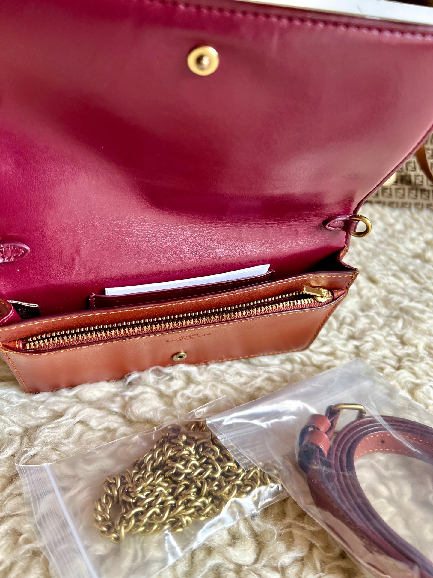 Coach Belt &  Convertible Crossbody Mini Canvas Leather Shoulder Bag